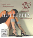 Butterfly fashion knee highs