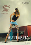 Butterflt patterned footless tights