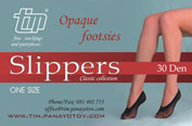 Slippers 20 Den - Nylon Footsies 